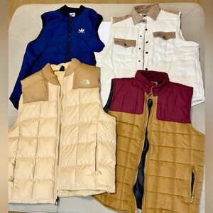 The North Face Men's Beige & More… (LOT OF 4) Perfect Condition LIKE NEW